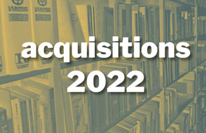 catalogue des acquisitions de la bibliothèque de l'Enssat - année 2022