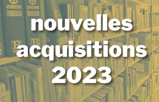 catalogue des acquisitions de la bibliothèque de l'Enssat - année 2023