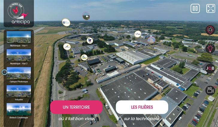 Technopole Anticipa / French Tech Lannion - vue à 360°