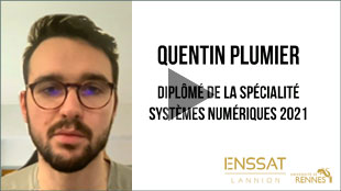 Témoignage de Quentin Plumier, promo Enssat 2021