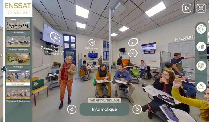 Salle des Tice Enssat à 360°